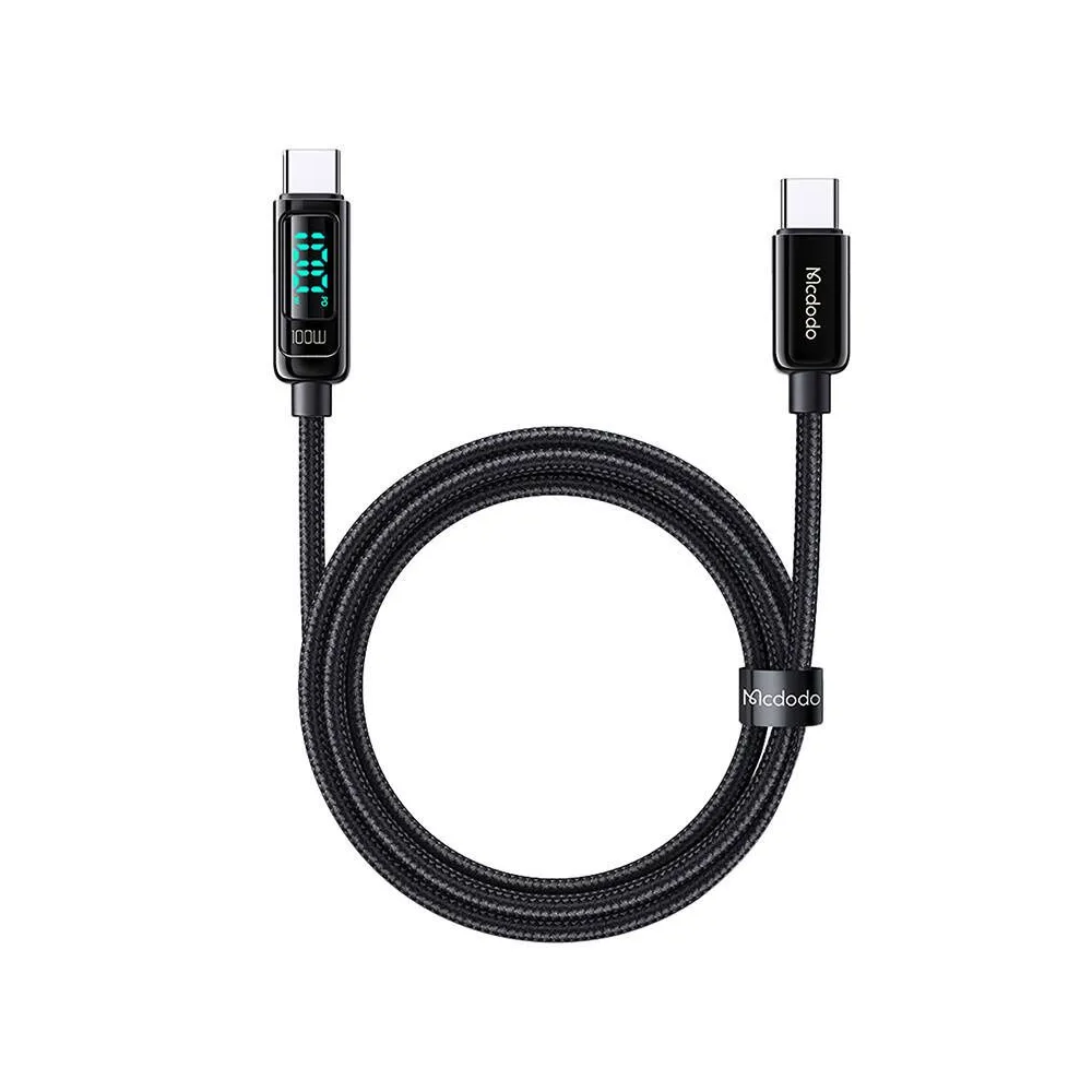 Mcdododo CA-8820 100W USB-C la USB-C cablu, 1.2m (negru)