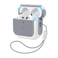 Husă AirPods 4 Orbit Hybrid (alb)