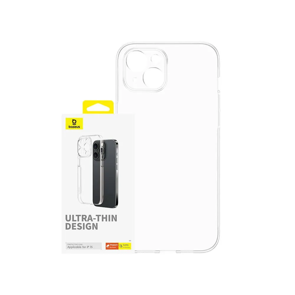 Carcasă de telefon pentru iPhone 15 Baseus OS-Lucent Series (transparent)