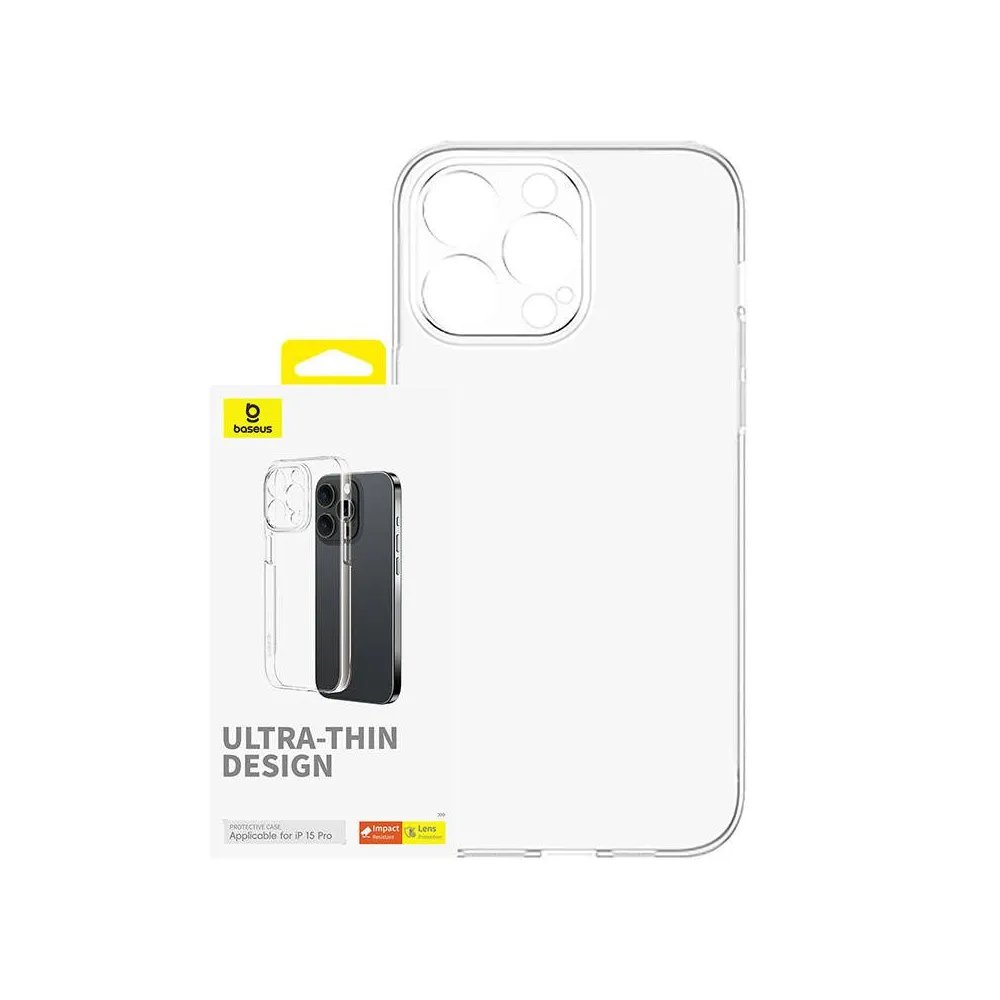 Carcasă de telefon pentru iPhone 15 Pro Baseus OS-Lucent Series (transparent)