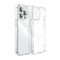 Carcasă magnetică de protecție Joyroom pentru iPhone 15 Pro Max (transparent)
