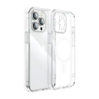 Carcasă magnetică de protecție Joyroom pentru iPhone 15 Pro Max (transparent)