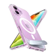 Carcasă Torras Pstand Series pentru iPhone 16 (transparentă)