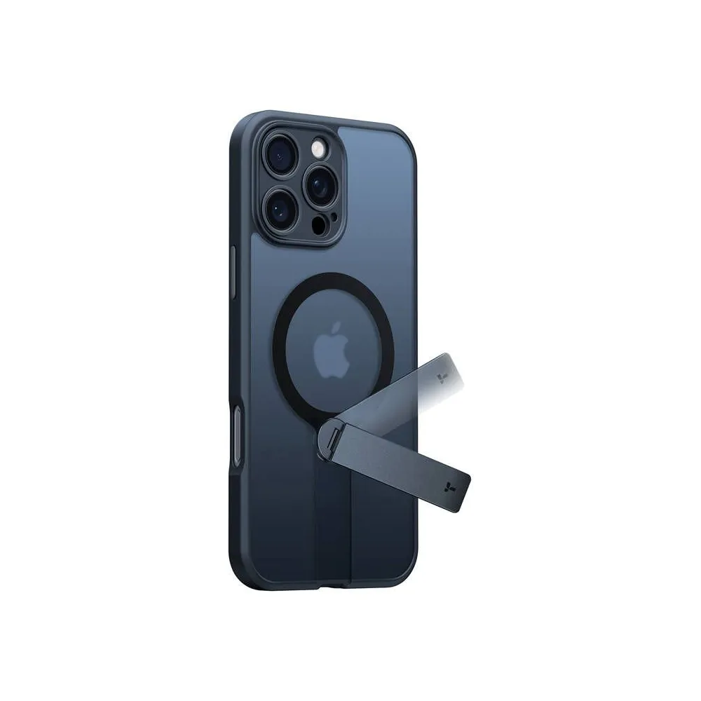 Carcasă Torras Pstand Spin pentru iPhone 16 ProMax (negru)