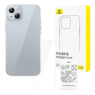 Carcasă transparentă Baseus iPhone 15 + sticlă călită