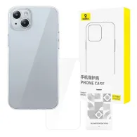 Carcasă transparentă Baseus iPhone 15 + sticlă călită