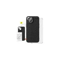 Case Baseus Synthetic Fiber iPhone 15 Plus + tempered glass