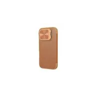 Etui Nillkin Qin Prop piele iPhone 16 (brązowy)