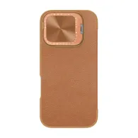 Etui Nillkin Qin Prop piele iPhone 16 (brązowy)