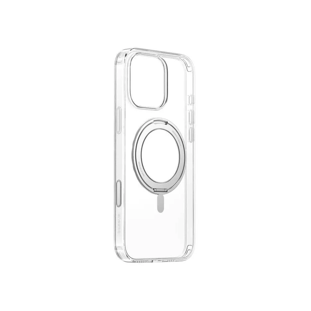 Husă magnetică cu suport Baseus SkyRing 360° iP16 Pro (transparent)