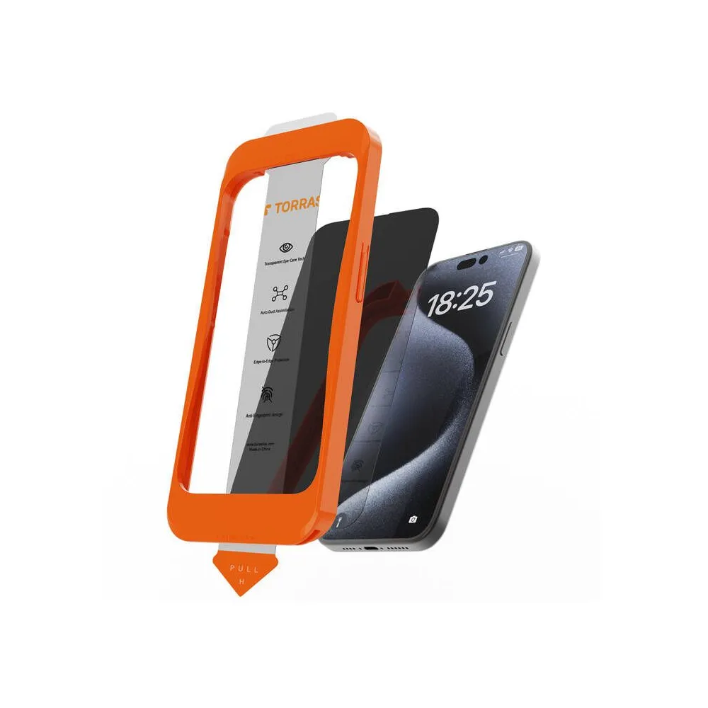 Instalați sticlă temperată Master pentru iPhone 16