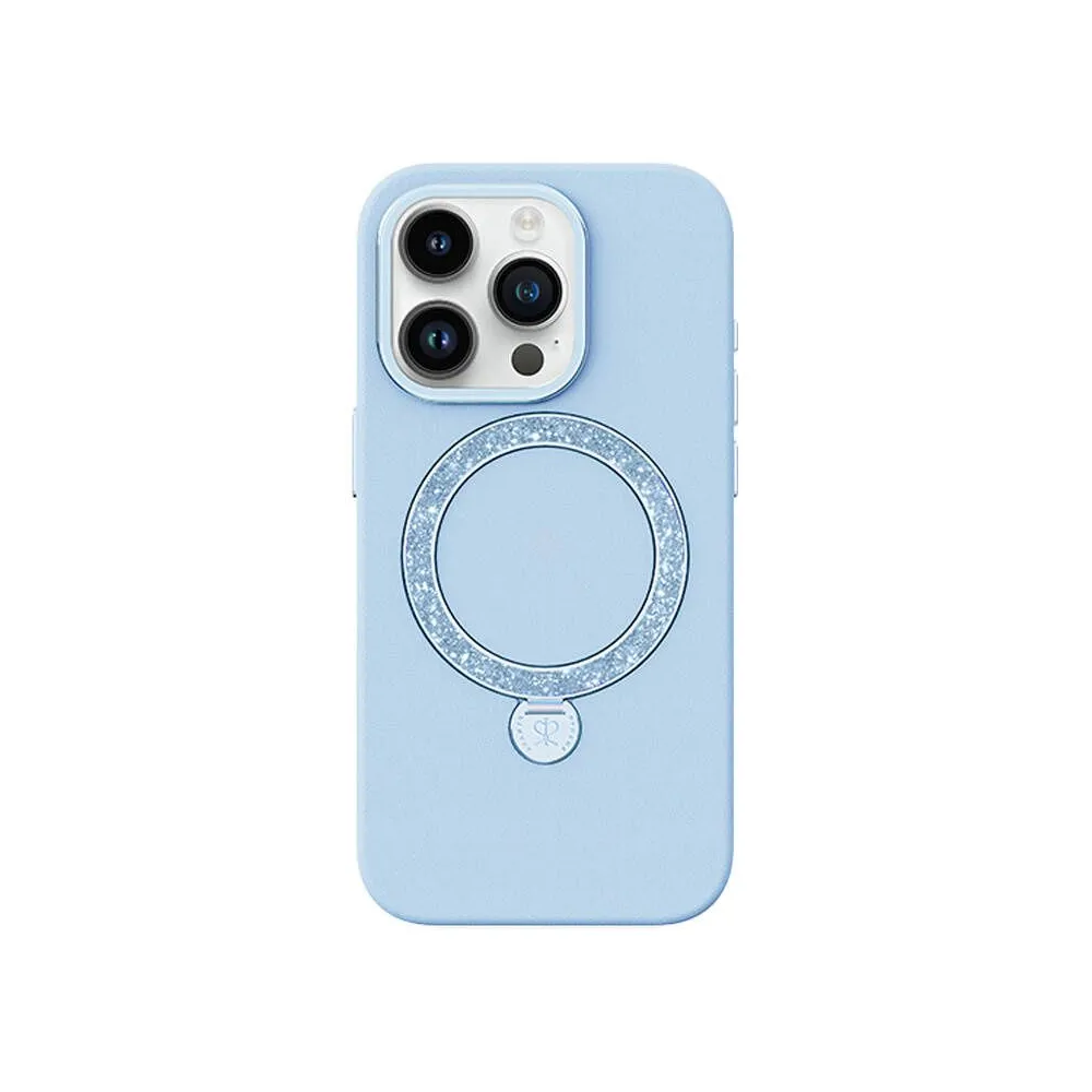 Joyroom PN-15L2 Husă Dancing Circle pentru iPhone 15 Pro (albastru)
