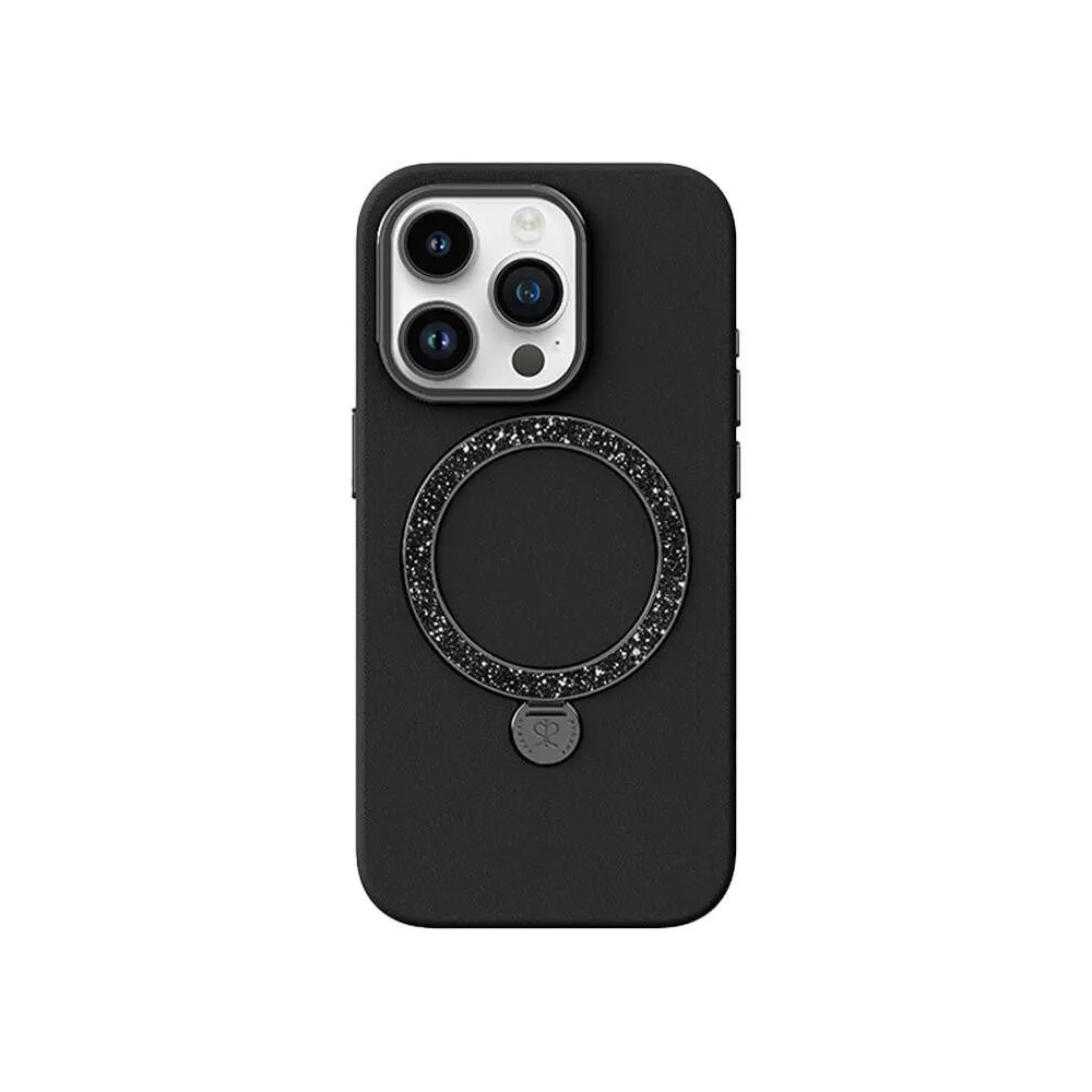 Joyroom PN-15L2 Husă Dancing Circle pentru iPhone 15 Pro (negru)