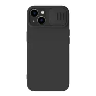 Nillkin CamShield Silky Carcasă din silicon pentru iPhone 15 Plus (negru)