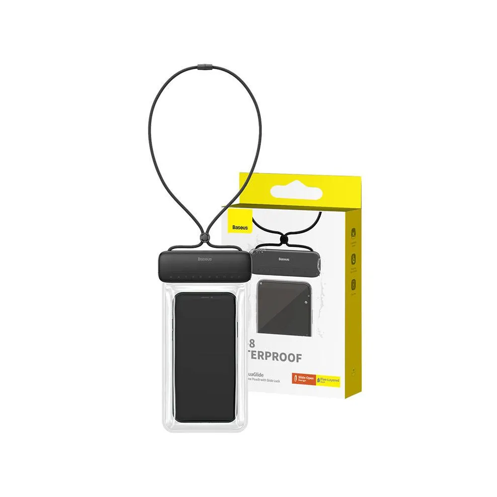 Carcasă impermeabilă pentru telefon Baseus AquaGlide (negru)