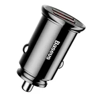 Baseus Circular 2xUSB QC3.0 5A 30W încărcător auto (negru)