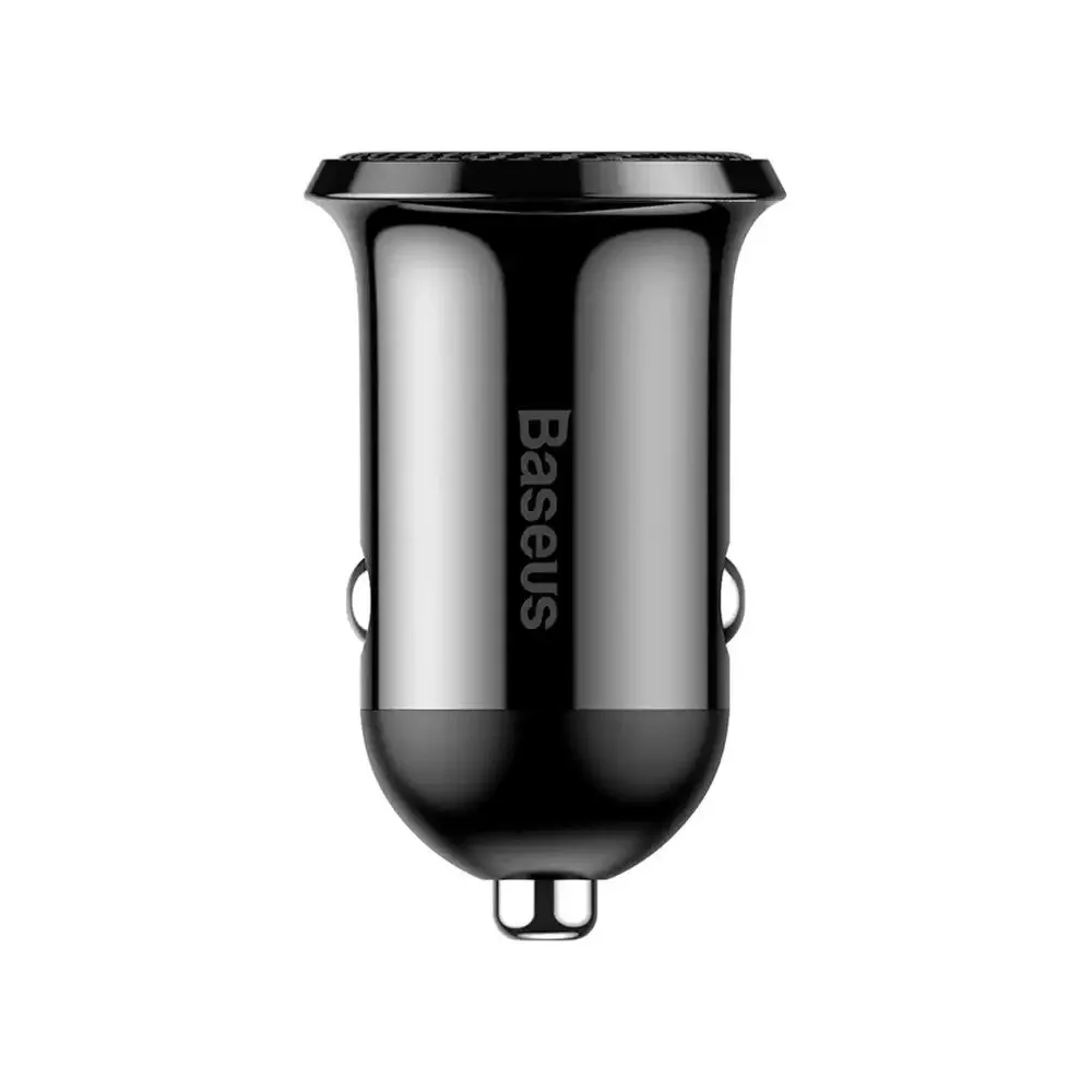 Baseus Grain Pro 2x USB 4.8A încărcător auto (negru)