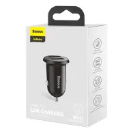 Baseus Grain Pro 2x USB 4.8A încărcător auto (negru)