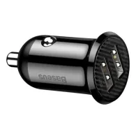 Baseus Grain Pro 2x USB 4.8A încărcător auto (negru)