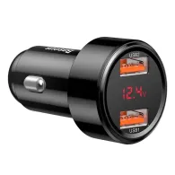 Baseus Magic 2x USB QC 3.0 45W încărcător auto (negru)