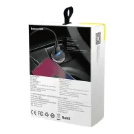 Baseus Square PPS QC4.0 / PD3.0 5A 30W încărcător auto (negru)