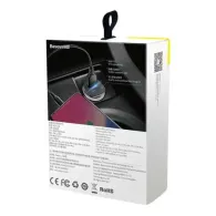 Baseus Square PPS QC4.0 / PD3.0 5A 30W încărcător auto (negru)