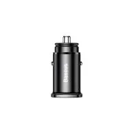 Baseus Square PPS QC4.0 / PD3.0 5A 30W încărcător auto (negru)