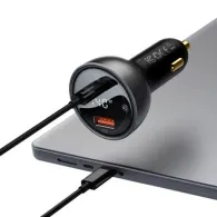 Baseus Superme USB încărcător auto, USB-C, 140W (negru)
