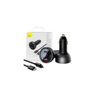 Baseus Superme USB încărcător auto, USB-C, 140W (negru)