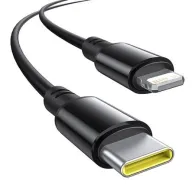 Încărcător auto 60W Baseus USB-C + cablu Lightning (negru)