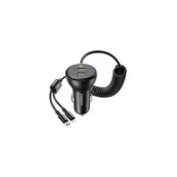 Încărcător auto 60W Baseus USB-C + cablu Lightning (negru)