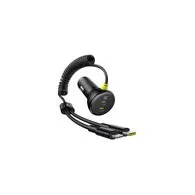 Încărcător auto 60W Baseus USB-C + cablu Lightning (negru)