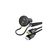 Încărcător auto 60W Baseus USB-C + cablu Lightning (negru)