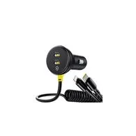 Încărcător auto 60W Baseus USB-C + cablu Lightning (negru)