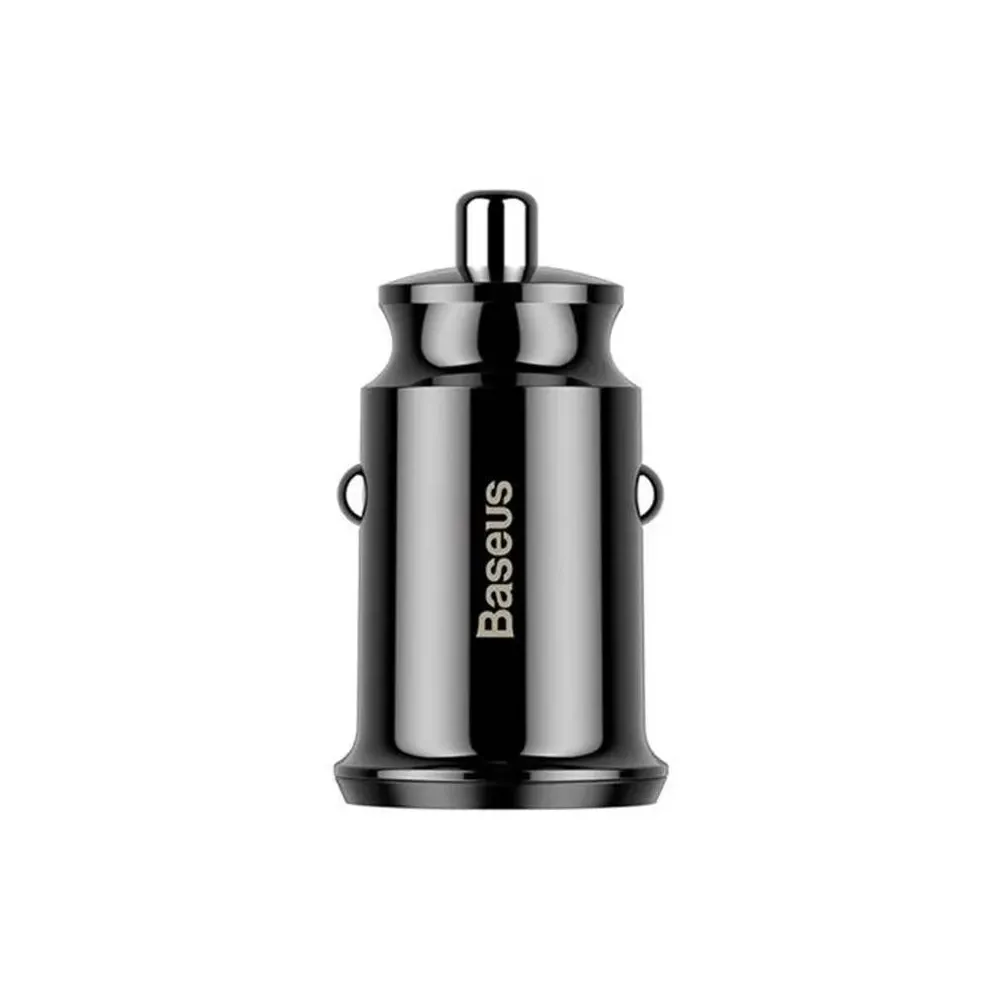 Încărcător auto Baseus Grain 2x USB 5V 3.1A (negru)