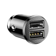 Încărcător auto Baseus Grain 2x USB 5V 3.1A (negru)