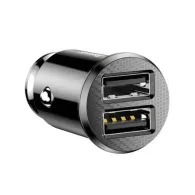 Încărcător auto Baseus Grain 2x USB 5V 3.1A (negru)