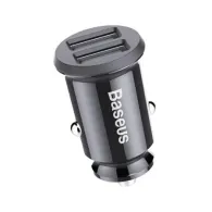 Încărcător auto Baseus Grain 2x USB 5V 3.1A (negru)