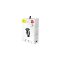 Încărcător auto Baseus Grain 2x USB 5V 3.1A (negru)