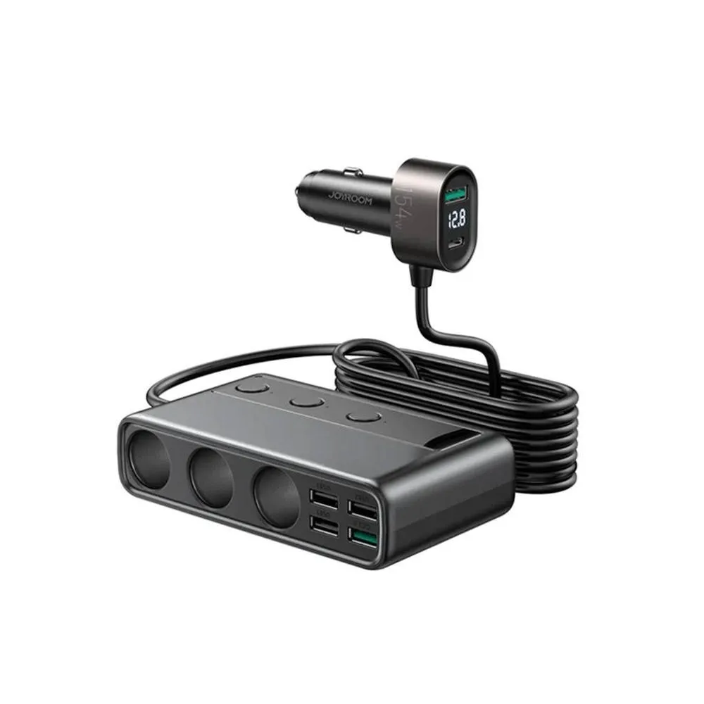 Încărcător auto Joyroom JR-CL06 Multi-Port (negru)