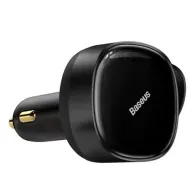 Încărcător de mașină Baseus Enjoyment cu cabluri USB-C + Lightning 3A, 30 W (negru)