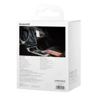 Încărcător de mașină Baseus Enjoyment cu cabluri USB-C + Lightning 3A, 30 W (negru)