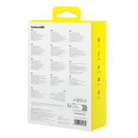 Încărcător de mașină Baseus Enjoyment Pro cu cablu Lightning + USB-C, 55W (negru)