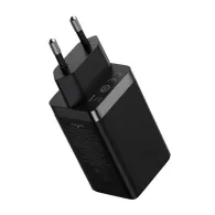 Baseus GaN5 Pro 2xUSB-C + încărcător de rețea USB, 65W (negru)