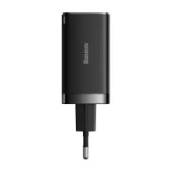 Baseus GaN5 Pro 2xUSB-C + încărcător de rețea USB, 65W (negru)