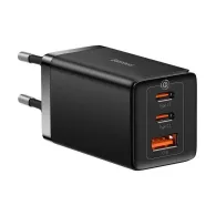 Baseus GaN5 Pro 2xUSB-C + încărcător de rețea USB, 65W (negru)