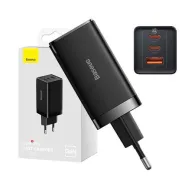 Baseus GaN5 Pro 2xUSB-C + încărcător de rețea USB, 65W (negru)