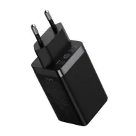 Baseus GaN5 Pro 2xUSB-C + încărcător de rețea USB, 65W (negru)