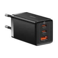 Baseus GaN5 Pro 2xUSB-C + încărcător de rețea USB, 65W (negru)
