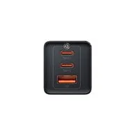 Baseus GaN5 Pro 2xUSB-C + încărcător de rețea USB, 65W (negru)